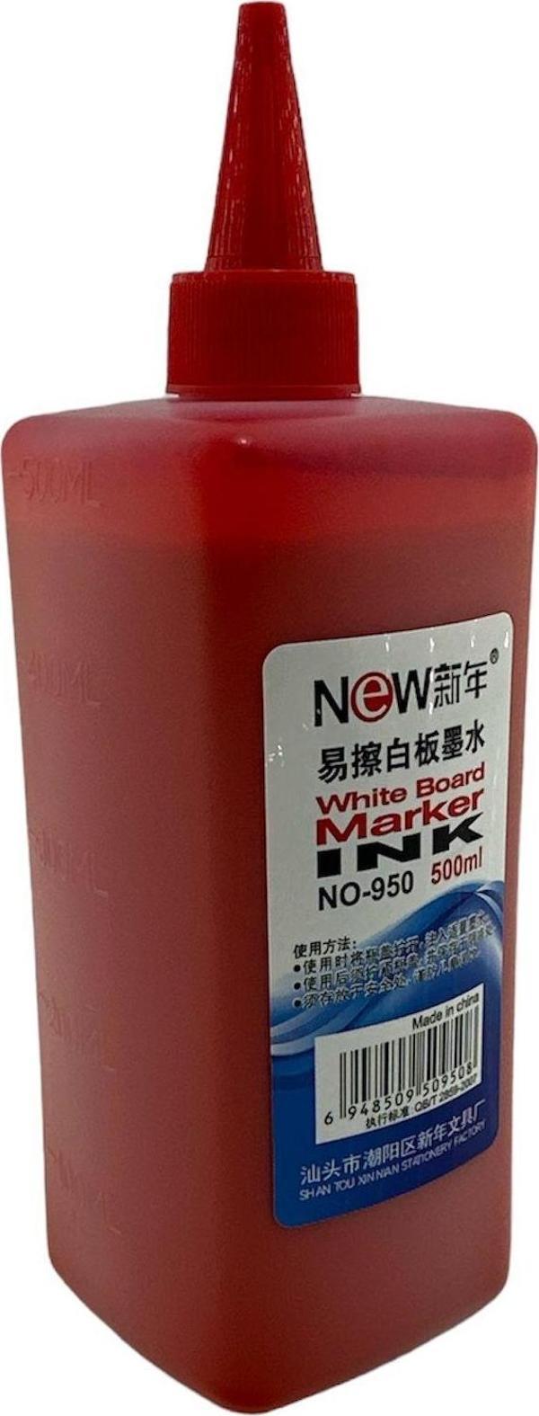 Sırımsı Beyaz Tahta Kalem Mürekkebi Kırmızı 500 ML - Image 1