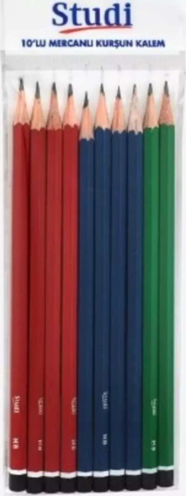 Studi Mercanlı Kurşun Kalem 10'Lu - Image 1