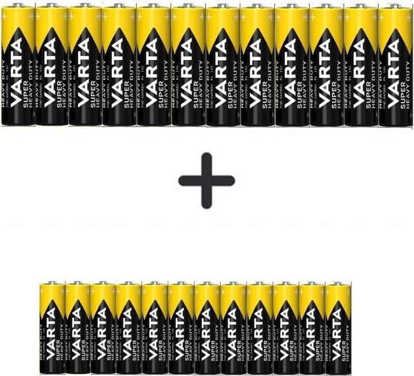 Varta Super Heavy Duty 24'lü Özel Pil Paketi (12 Aa + 12 Aaa) - Image 1