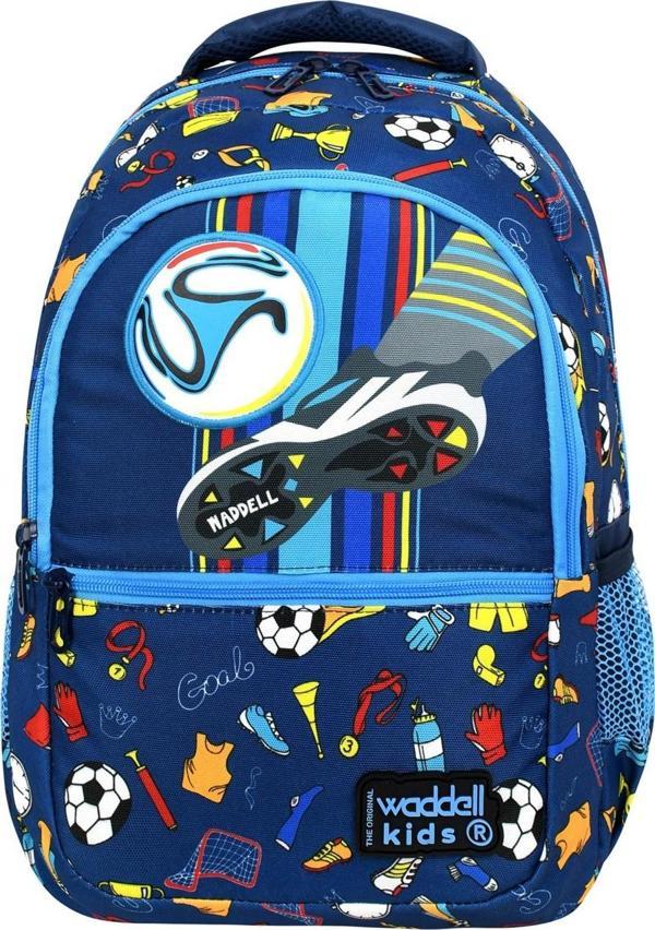 Waddell Futbol Desenli Lisanslı İlkokul Çantası Beslenme Çantalı 24203 - Image 1