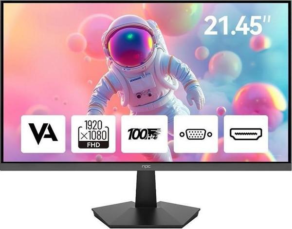 NPC 21.5" MF2208-A LED 100Hz Monitör 5ms  1920x1080, 100Hz, HDMI, VGA - Image 1