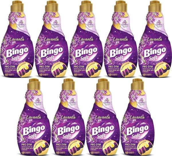 BİNGO Soft Çamaşır Yumuşatıcı Konsantre 1440ML Lavanta (9 Lu Set) - Image 1