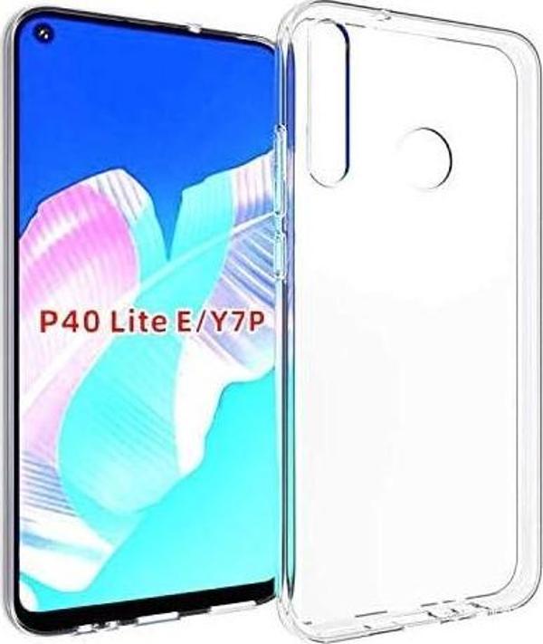 Huawei P40 Lite E Uyumlu Kamera Korumalı Darbe Önleyici Ultra Slim TPU Şeffaf Silikon Kılıf - Image 1