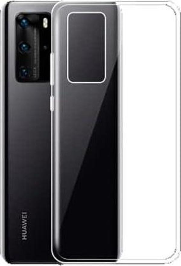 Huawei P40 Uyumlu Kamera Korumalı Darbe Önleyici Ultra Slim TPU Şeffaf Silikon Kılıf - Image 1