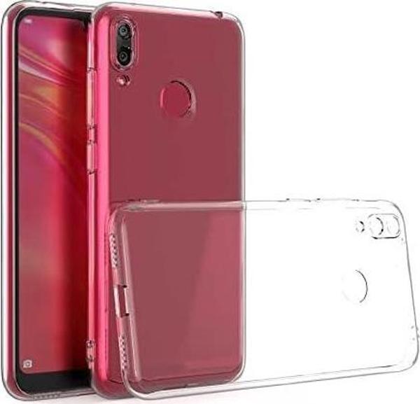 Huawei Y7 2019 Uyumlu Kamera Korumalı Darbe Önleyici Ultra Slim TPU Şeffaf Silikon Kılıf - Image 1