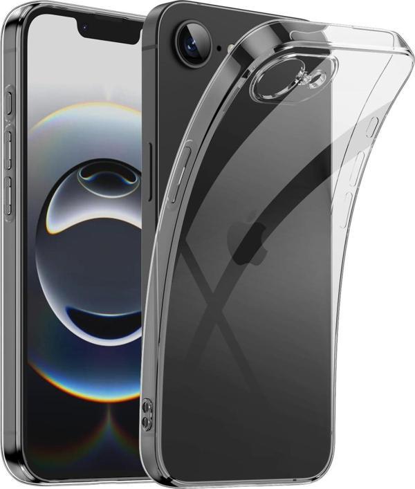 iPhone 16E Uyumlu Kamera Korumalı Darbe Önleyici Ultra Slim TPU Şeffaf Silikon Kılıf - Image 1