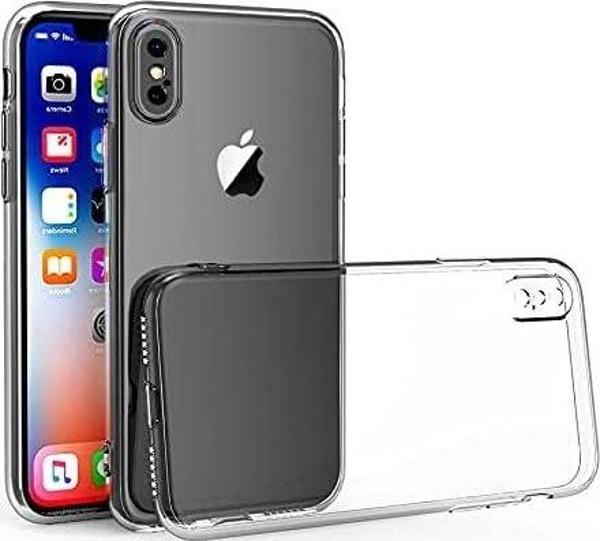 iPhone X-XS Uyumlu Kamera Korumalı Darbe Önleyici Ultra Slim TPU Şeffaf Silikon Kılıf - Image 1