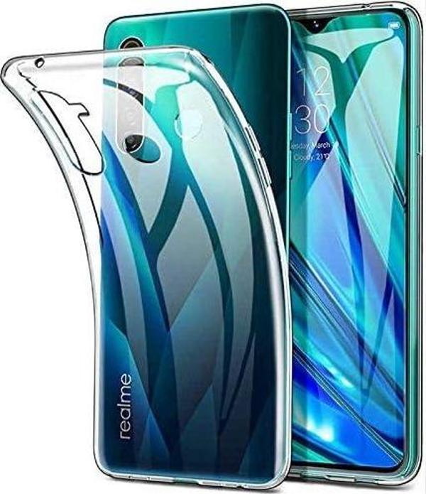 Realme 5i-6i Uyumlu Kamera Korumalı Darbe Önleyici Ultra Slim TPU Şeffaf Silikon Kılıf - Image 1