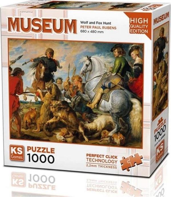 Nessiworld  Wolf and Fox Hunt Puzzle 1000 Parça 20666 - Image 1