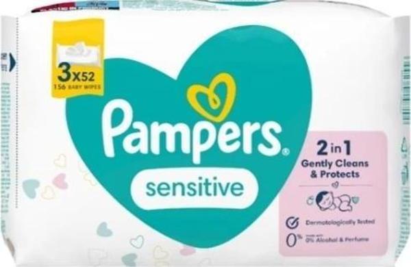 Nessiworld Prima Sensitive Islak Havlu Mendil 3'Lü 156 Yaprak - Image 1