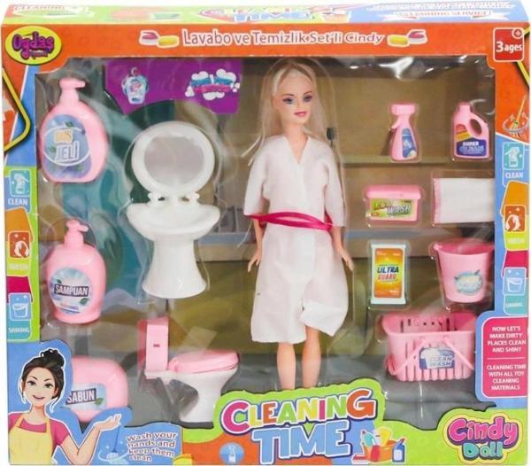 Nessiworld 02452 Cindy Doll Bebek Lavabo ve Temizlik Seti  -Oydaş Oyuncak - Image 1