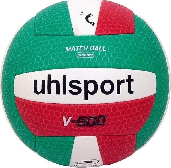 Uhlsport V-500 Yeşil-Kırmızı Voleybol Topu - Image 1