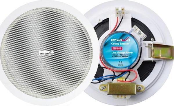 Osawa OSW-608 16 Cm 15 Watt Alçıpan Trafolu Beyaz Hoparlör - Image 1