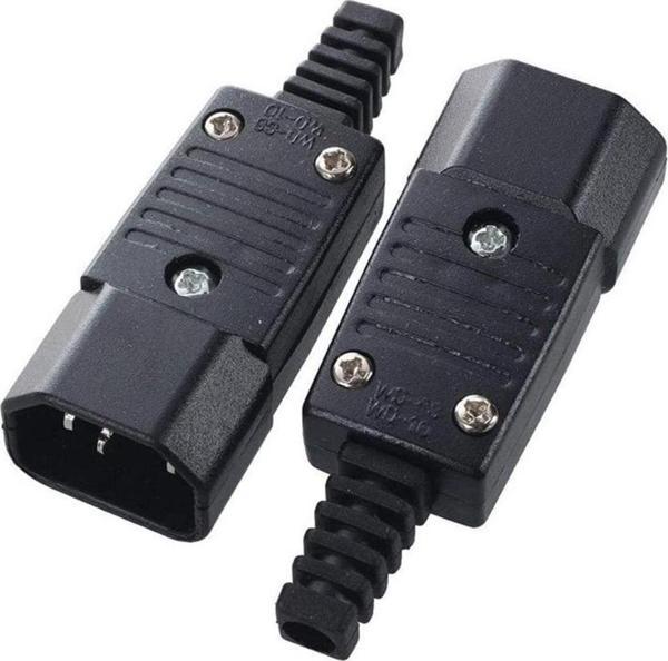Ayt C15 Power Seyyar Dişi Fiş Pc Monitör Soket Tipli Power Güç Kablosu Ucu - Image 1