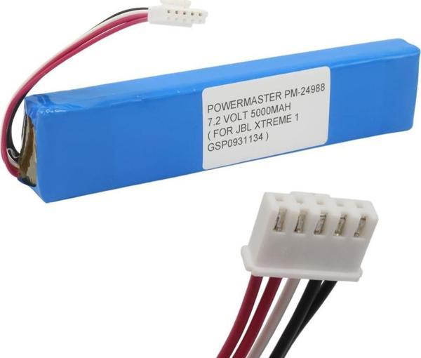 Ayt Powermaster Pm-24988 7.4V 5000mAh Li-ion Lityum Batarya JBL Xtreme1 Pili Uyumlu 144x34x18mm - Image 1