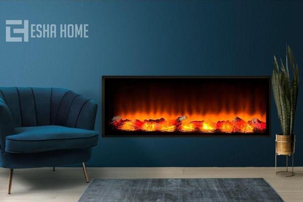 Esha Home Elektrikli Dekoratif Yapay Şömine Bluetooht Sabit Çıtırtı 100X35X18 Cm - Image 1