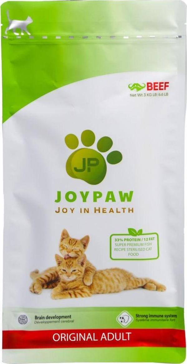 Joypaw Kısırlaştırılmış Eko Sığır Etli Kedi Maması 9 Kg - Image 1