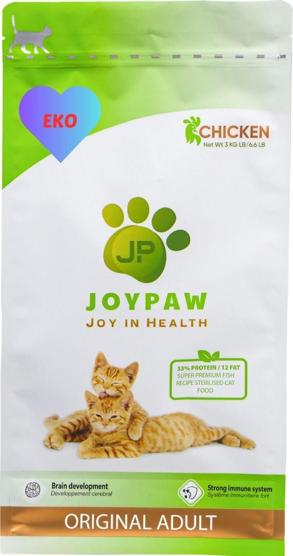 Joypaw Kısırlaştırılmış Eko Tavuklu Kedi Maması 6 Kg - Image 1