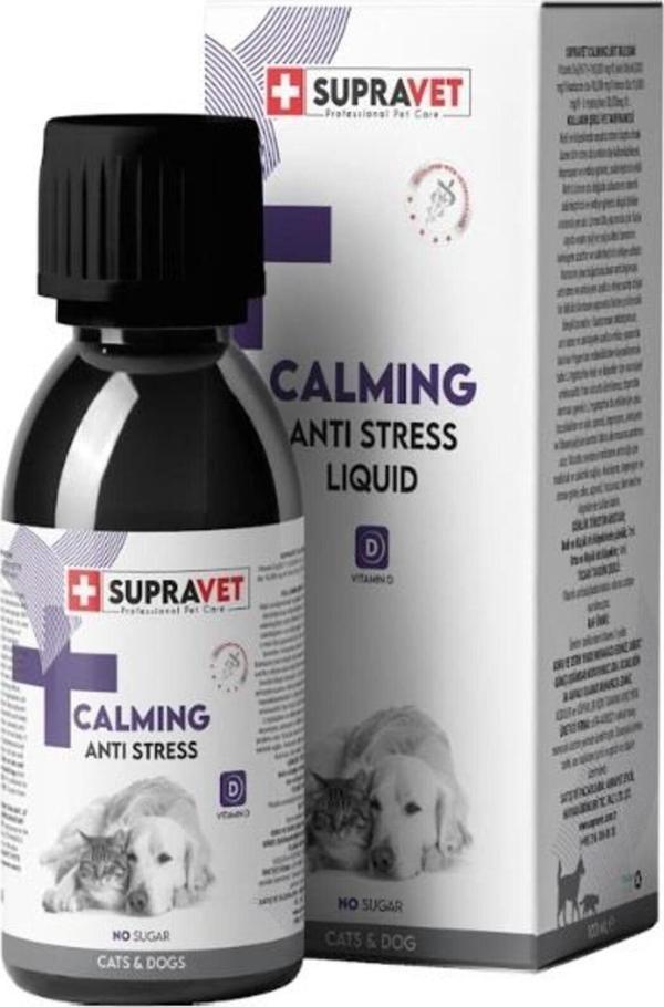 Supravet Anti Stress Kedi Ve Köpekler İçin Sıvı Sakinleştirici Damla 100Ml - Image 1