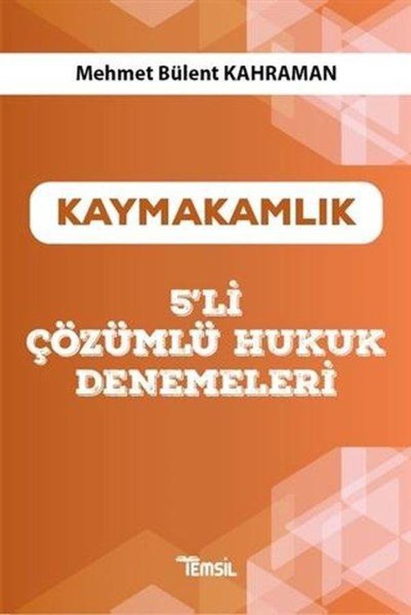 Kaymakamlık - 5'li Çözümlü Hukuk Denemeleri - Temsil Kitap - Image 1