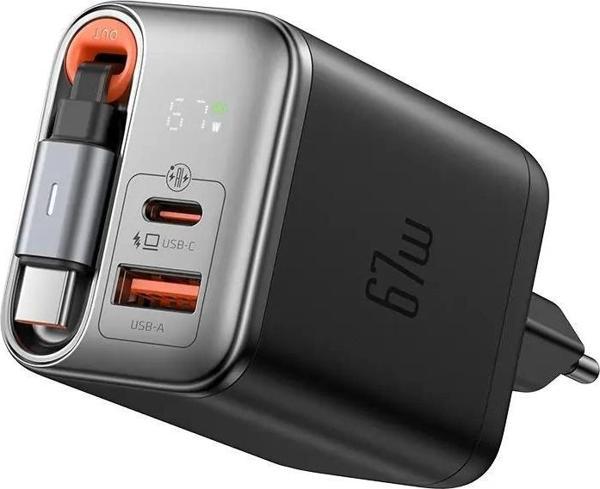 Mcdodo CH-4100 67W Gan Typec Kablolu Hızlı Şarj Adaptörü - Image 1
