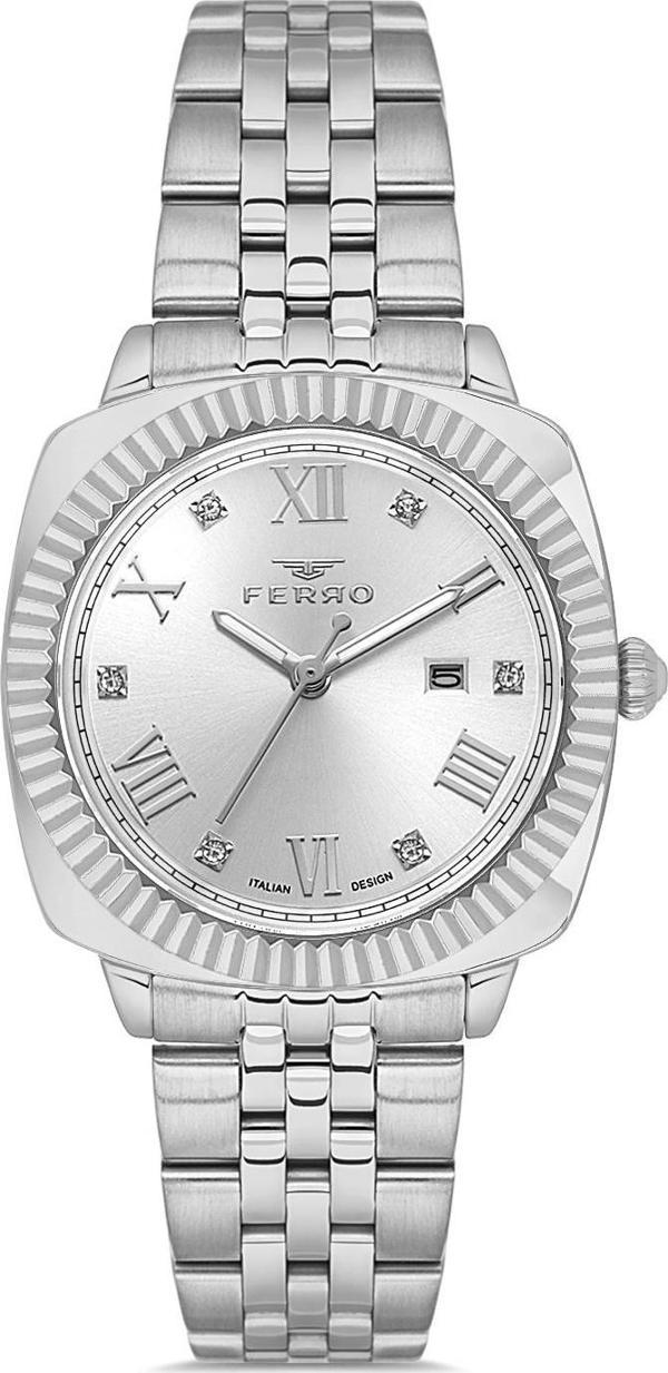 Ferro FL21625AWT-A Quartz Çelik Gri 32 mm Kadın Kol Saati - Image 1