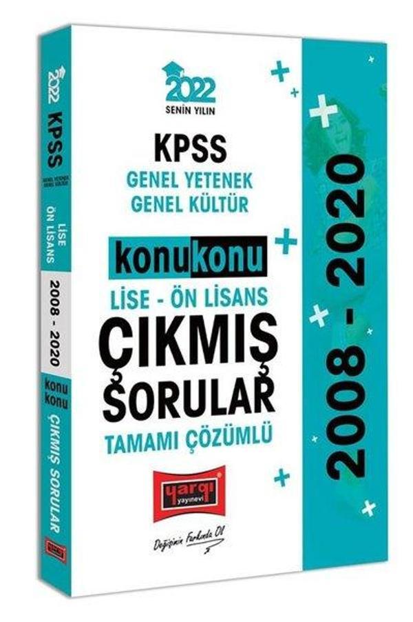 2022 KPSS Genel Yetenek Genel Kültür Lise Ön Lisans Konu Konu Tamamı Çözümlü Çıkmış Sorular - Yargı Yayınları - Image 1