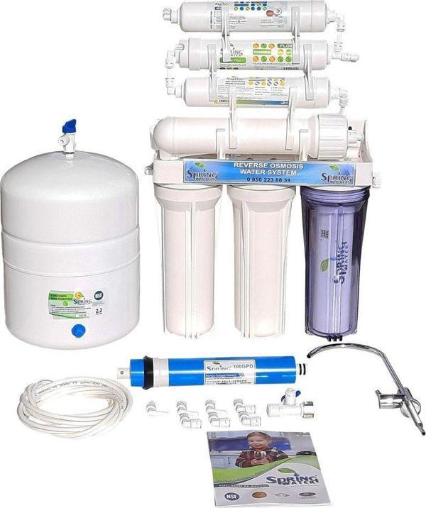 Spring Water Ters Ozmoz Açık Kasa 11 Aşamalı 8 Litre Su Arıtma Cihazı - Image 1