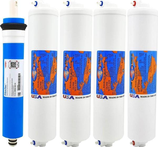 Spring Water Omnipure K56 Serisi 5'Li Filtre Seti Distirübütör Güvencesiyle.%100 Usa - Image 1