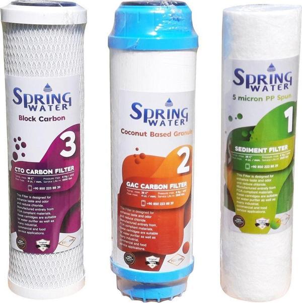 Spring Su Arıtma Cihazları Için Yüksek Kalite - Uzun Ömürlü - Filtre Seti (Açık Cihazlara Uygundur) - Image 1