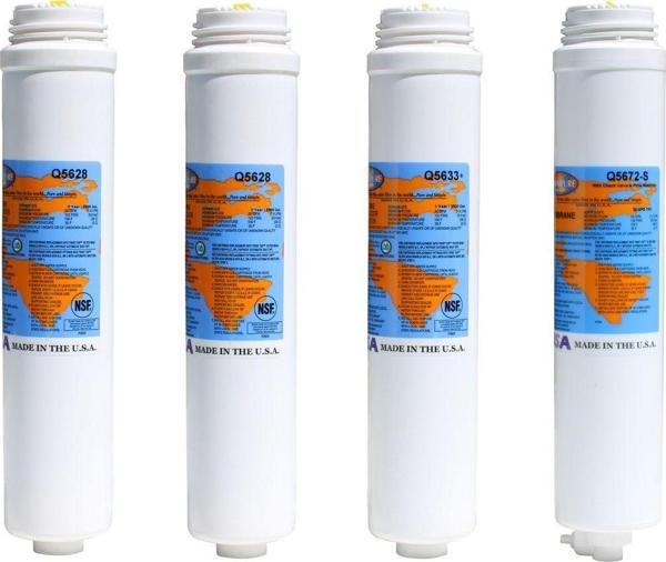Omnipure Su Arıtma Cihazları İçin Q Serisi Membrane Filtreli 4 Lü Filtre Seti - Image 1