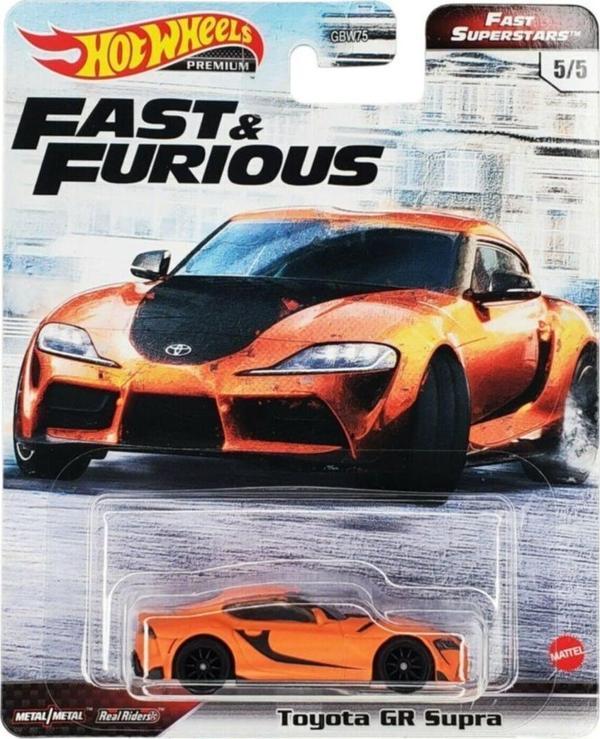 Hot Wheels Fast & Furious Premium Arabalar Toyoya GR Supra GBW75 GRL80  - Image 1