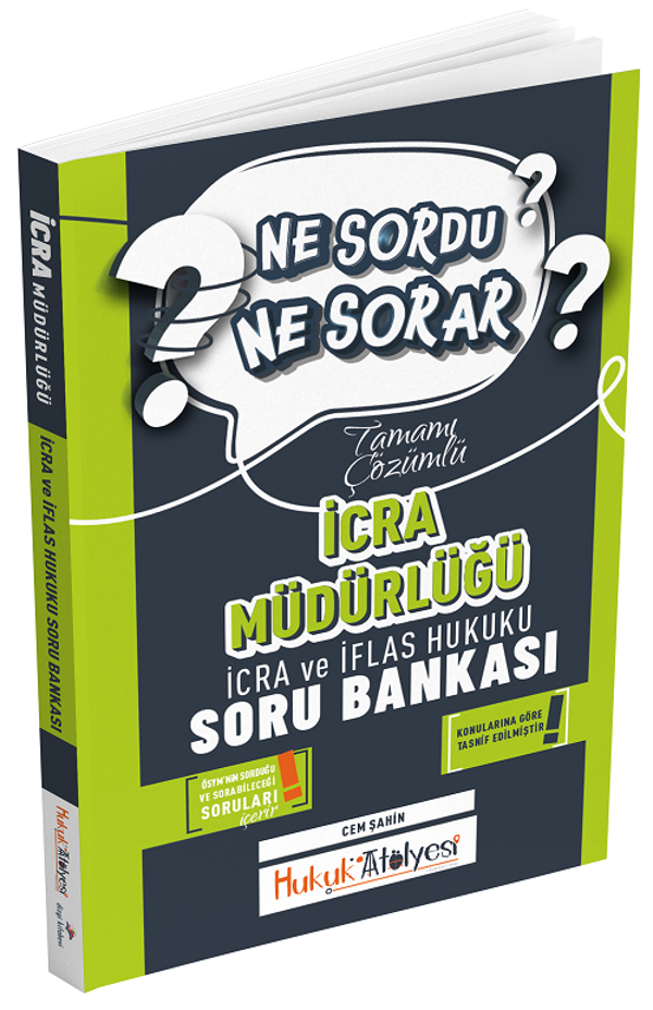 Dizgi Kitap Hukuk Atölyesi İcra Müdürlüğü İcra ve İflas Hukuku Ne Sordu Ne Sorar Soru Bankası Çözümlü - Cem Şahin Dizgi  - Dizgi Kitap Yayınları - Image 1