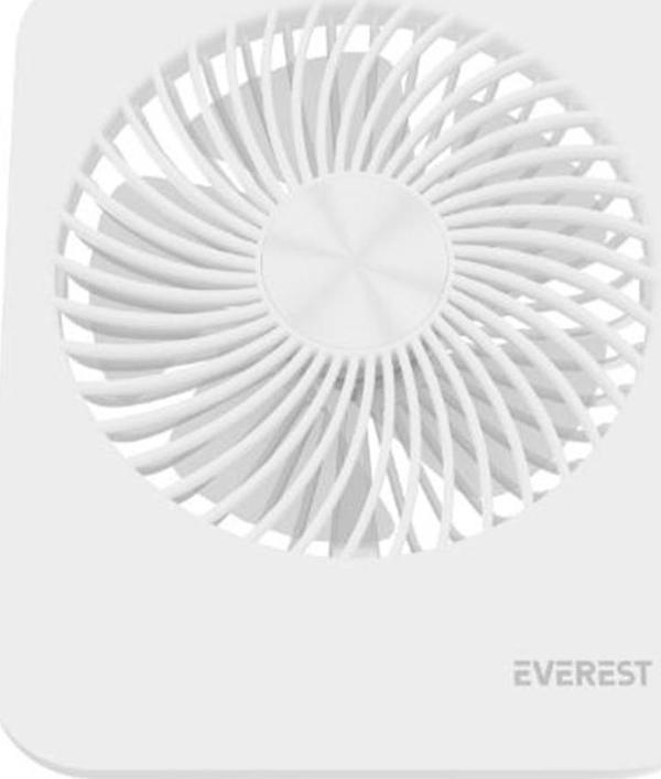 Everest EFN-601 Beyaz 2000mAh 4 Kademeli 4000RPM Hız Metal Ayak Masaüstü Usb Fan - Image 1