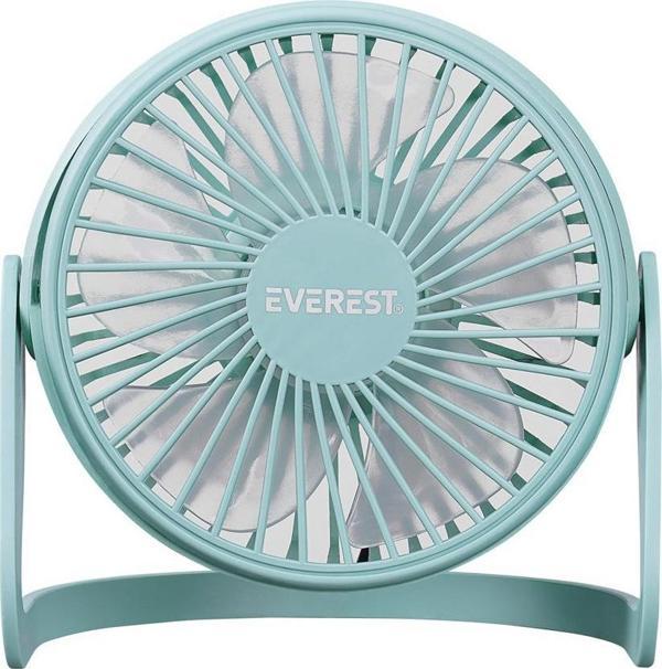 Everest EFN-505 Masaüstü Turkuaz Usb Fan (145mmx141mmx105 mm) - Image 1