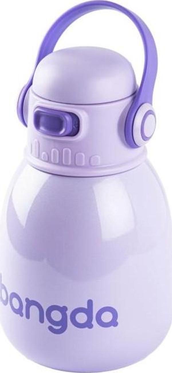 BANGDA MOR ÇİFT KATMANLI TUTACAKLI PASLANMAZ ÇELİK ÇOCUK TERMOSU 800ML - Image 1