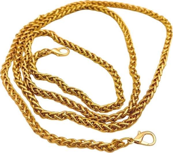 Angel Çanta Aksesuar Light Gold Renk Kalın Örgü Model Çanta Zinciri (140 Cm) - Image 1