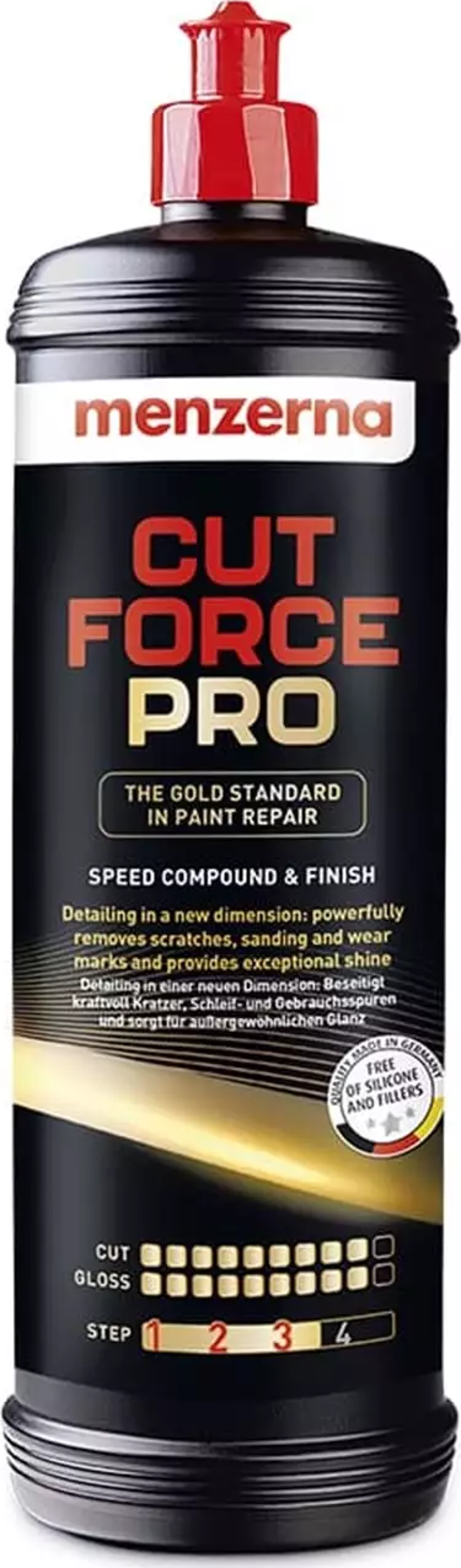 MENZERNA Cut Force Pro Altın Seri Ağır Çizik Giderici Kalın Pasta - 1 lt - Image 1