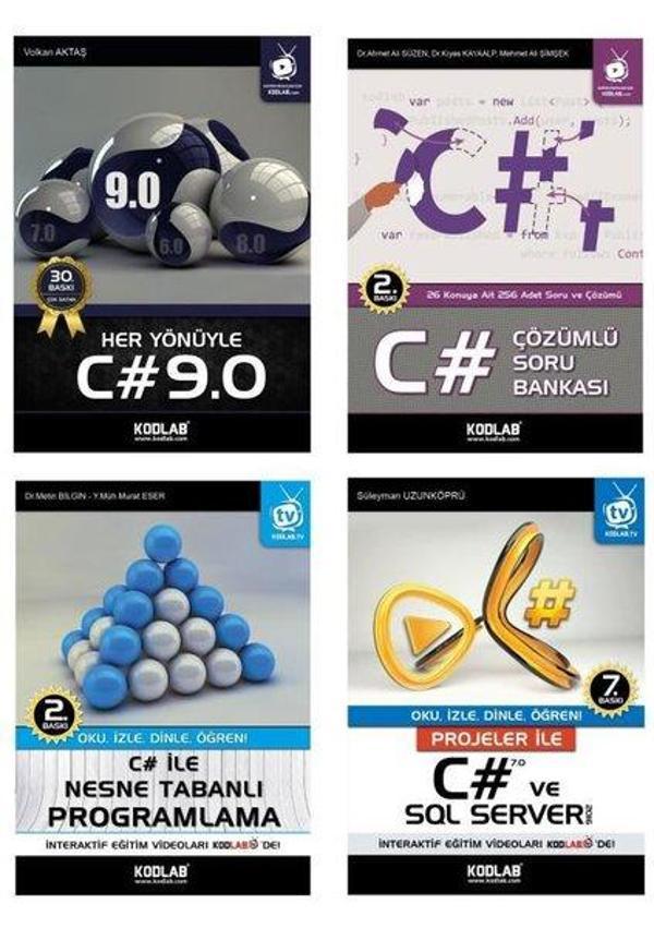 C# Eğitim Seti 2 - 4 Kitap Takım - Kodlab - Image 1