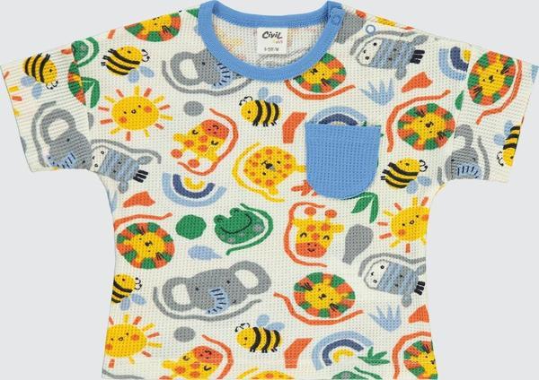Civil Baby Erkek Bebek Tişört 6-18 Ay Ekru - Image 1