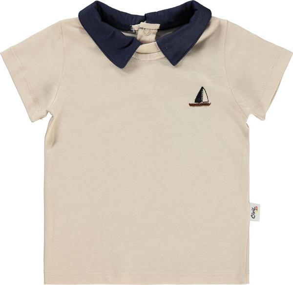 Civil Baby Erkek Bebek Tişört 6-18 Ay Taş Rengi - Image 1
