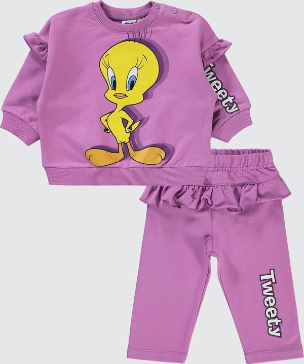 Tweety Kız Bebek Takım 6-18 Ay Leylak - Image 1
