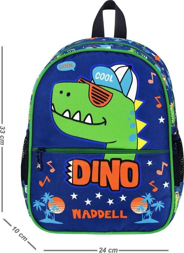 Lacivert Dino Desenli Anaokulu Kreş Sırt Çantası 24113 - Image 1