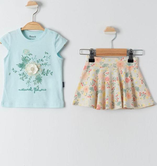 Miniworld Kız Bebek Takım 6-18 Ay Mint - Image 1