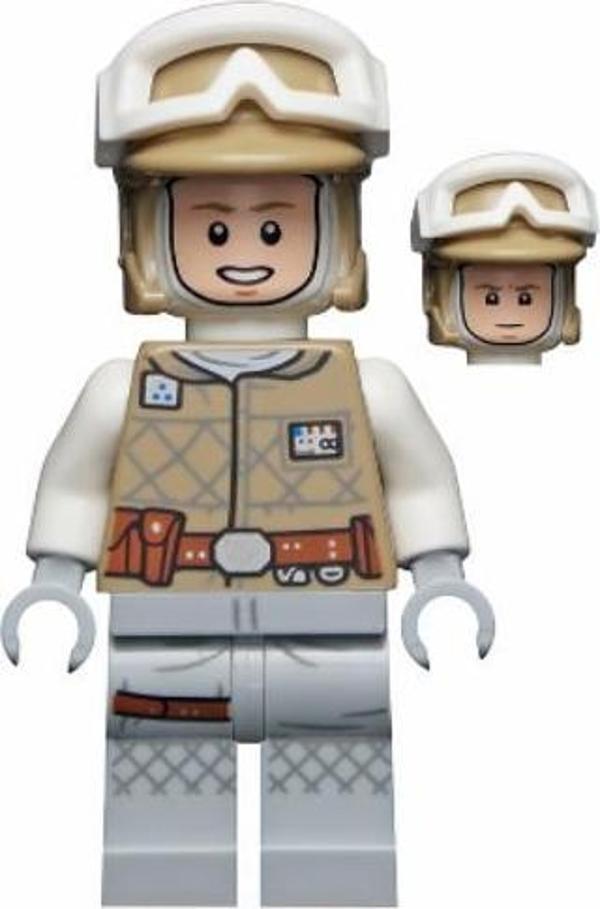 Lego Minifigür Luke Skywalker (Hoth, Balaclava Head) sw1143 - Image 1
