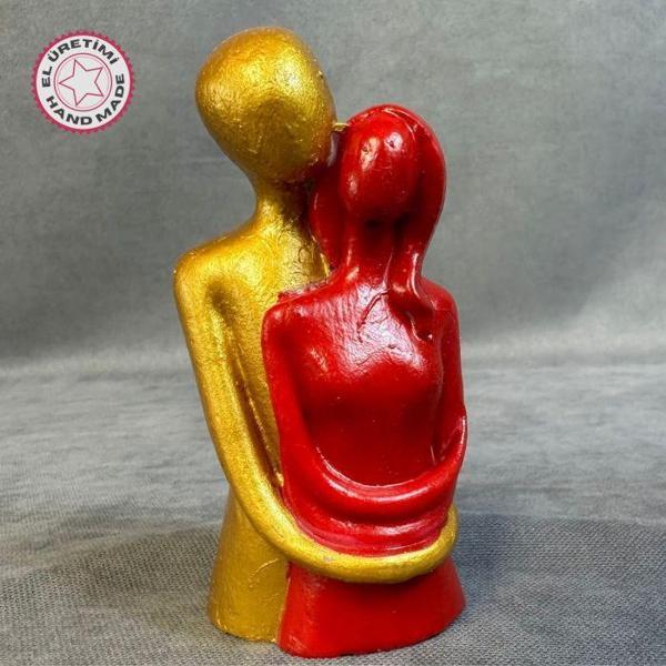 Uretti - Hülya 6683 El Yapımı Dekoratif Sarılmış Çift Biblo - Image 1