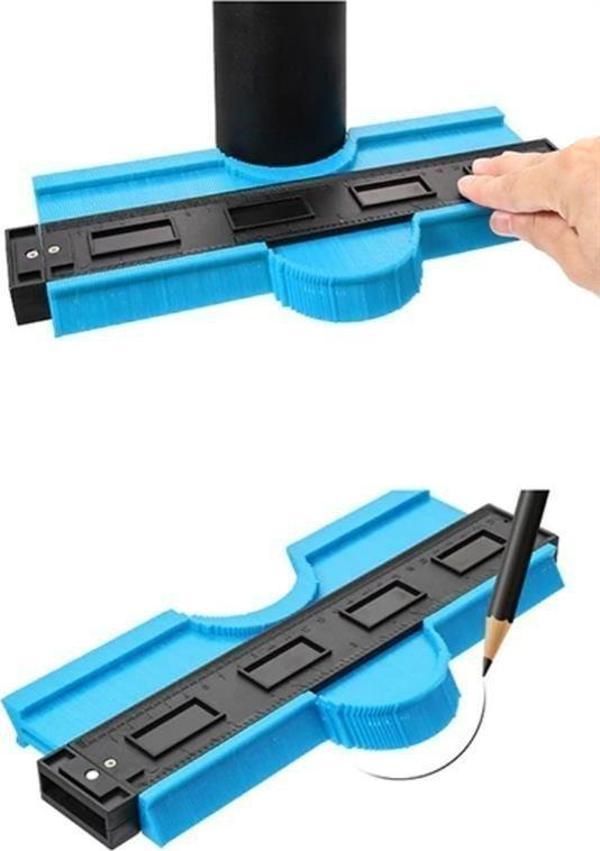 Büro Ev Hobi Takım Çantası için 24CM Şekil Profil Kontür Ölçer Kalıp Çıkarma Aparatı - Image 1