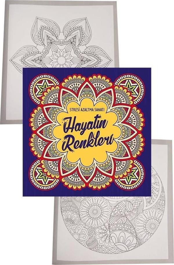 Hayatın Renkleri Büyüklere Boyama Kitabı 1 Adet Nesil Boyama Kitabı Büyükler İçin Mandala Stresi Azaltma Sanatı - Image 1