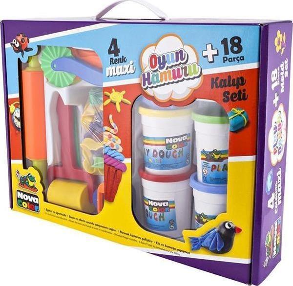 Oyun Hamuru Seti 18 Parça 1 Paket Oyun Hamuru Merdane Kalıp Enjektör Seti Okul Öncesi Kreş Anasınıfı - Image 1