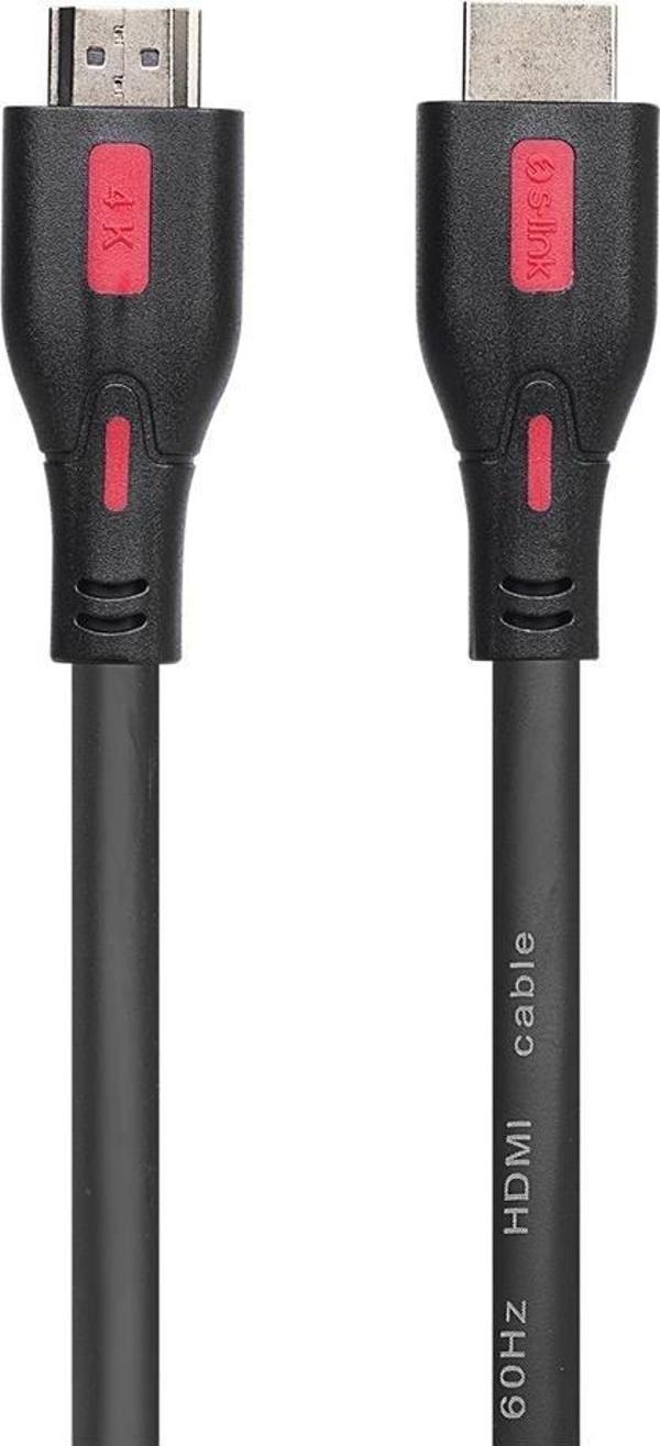 S-link SL-HDM4K10 19+1 HDMI to HDMI 10m v2.0 4K (3840-2160) 60Hz Kablo - Image 1